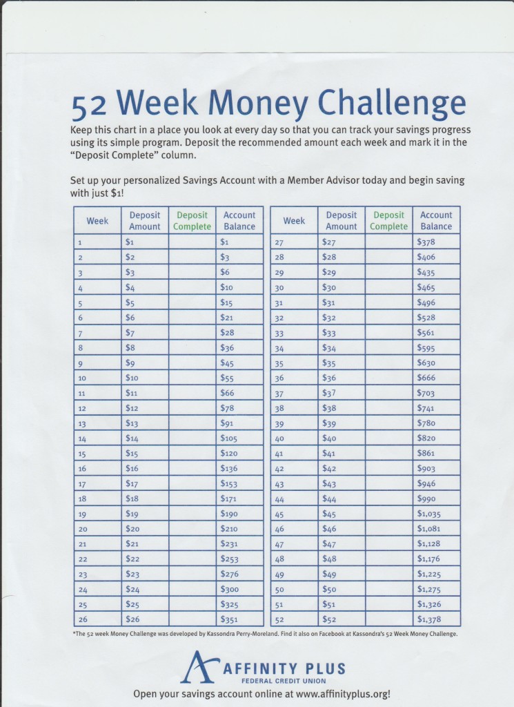 52 Week Money Challenge 001